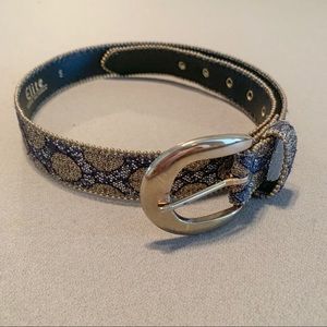 Vintage Elite Snake Print Belt